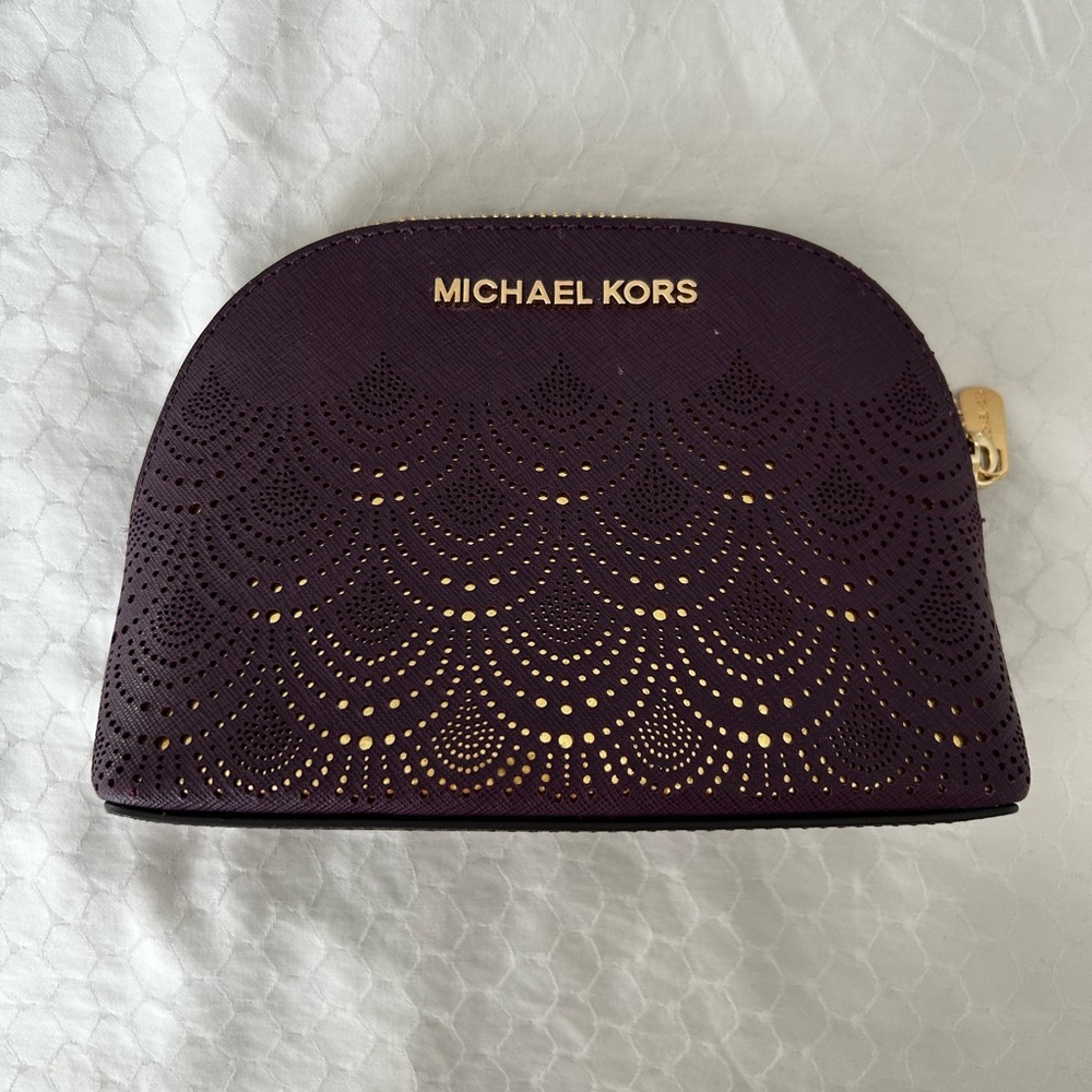 Michael Kors Purple Clutch/Accessory Bag